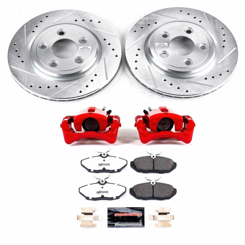 PowerStop Power Stop 02-05 Ford Thunderbird Rear Z26 Street Warrior Brake Kit w/Calipers