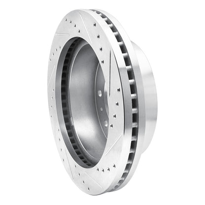 R1 Concepts R1 2011-2025 Chevy Silverado 2500 HD/2500 HD Classic Front Left Drilled & Slotted Silver Brake Rotor