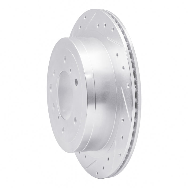 R1 Concepts R1 08-14 Mitsubishi Montero Limited (Mexico) Rear Left Drilled & Slotted Silver Brake Rotor