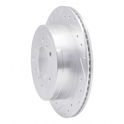 R1 Concepts R1 08-14 Mitsubishi Montero Limited (Mexico) Rear Left Drilled & Slotted Silver Brake Rotor