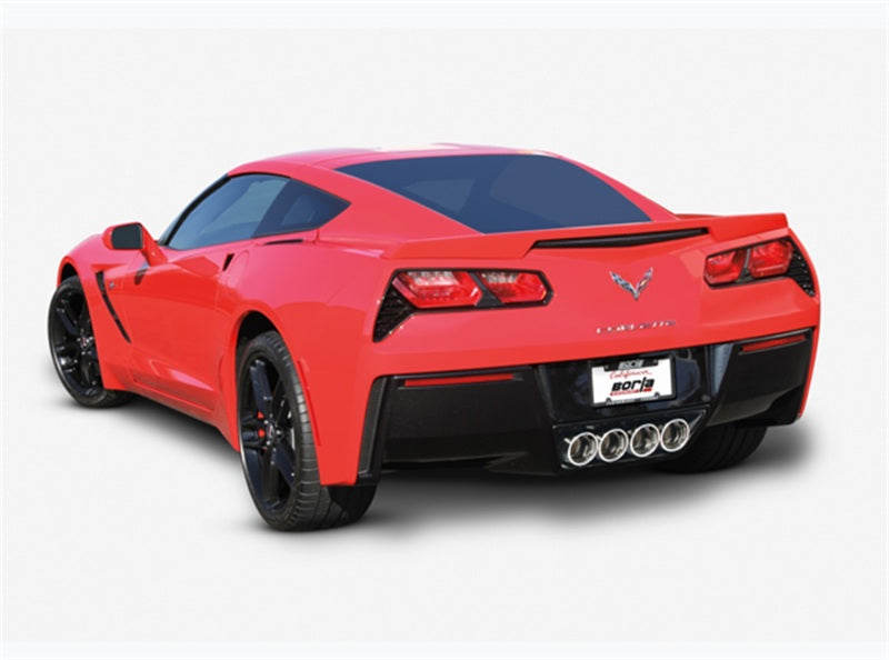 Borla 2014 Chevy Corvette C7 w/ AFM w/o NPP Atak Rear Section Exhaust Quad Rd Rl IC Tips