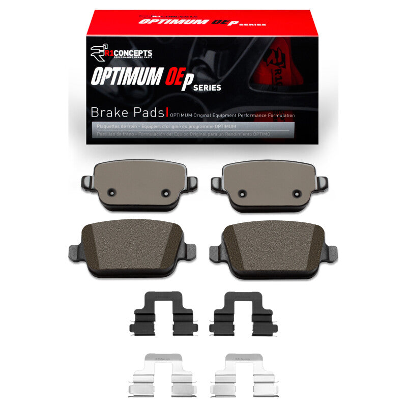 R1 Concepts R1 07-10 Volvo S80 Rear Optimum OE Pads & Hardware Kit