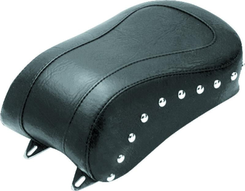 Mustang Motorcycle Mustang 84-06 Harley Standard Rear Tire Standard Touring Passenger Seat w/Studs - Black