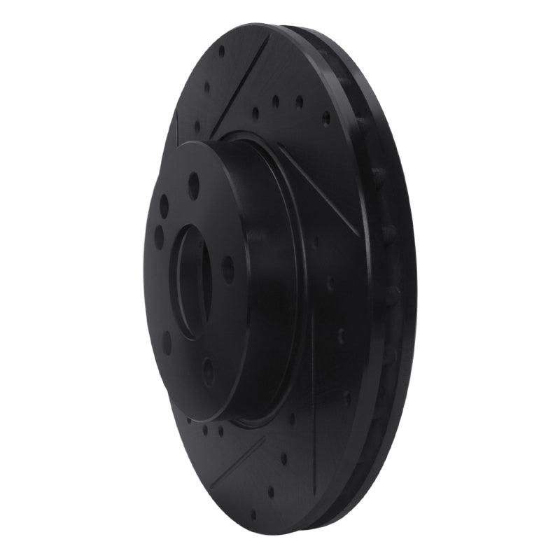 R1 Concepts R1 16-23 Mercedes-Benz Viano (Mexico) Front Left Drilled & Slotted Black Brake Rotor
