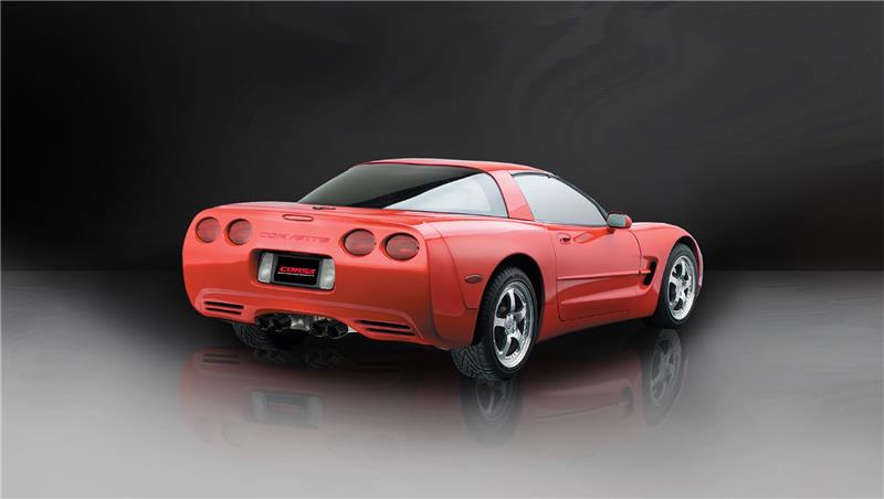 CORSA Performance Corsa 1997-2004 Chevrolet Corvette C5 Z06 5.7L V8 Black Xtreme Cat-Back + XO Exhaust