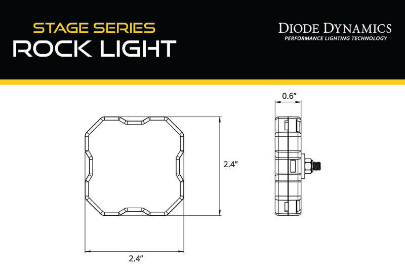 Diode Dynamics Stage Series RGBW LED Rock Light (one)
