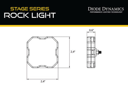 Diode Dynamics Stage Series RGBW LED Rock Light (one)