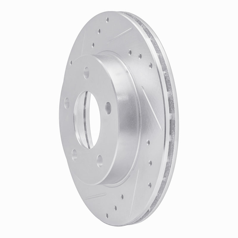 R1 Concepts R1 90-90 Pontiac 6000 Rear Left Drilled & Slotted Silver Brake Rotor