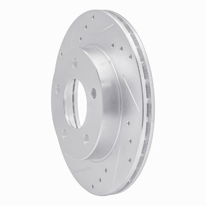 R1 Concepts R1 90-90 Pontiac 6000 Rear Left Drilled & Slotted Silver Brake Rotor