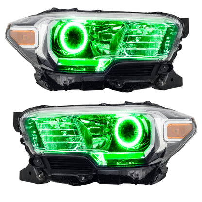 ORACLE Lighting Oracle 16-18 Toyota Tacoma LED Headlight Halo Kit - Green