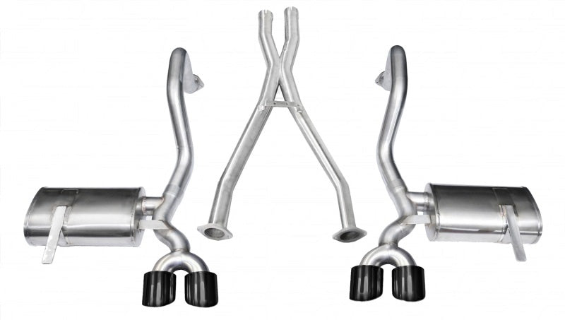 CORSA Performance Corsa 1997-2004 Chevrolet Corvette C5 Z06 5.7L V8 Black Xtreme Cat-Back + XO Exhaust
