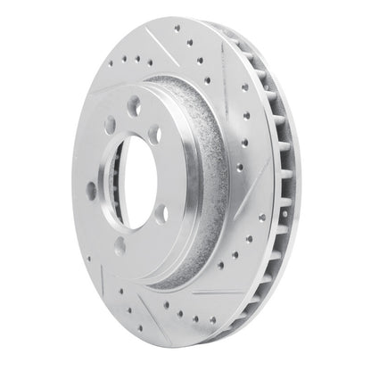 R1 Concepts R1 74-81 Dodge W150 Front Right Drilled & Slotted Silver Brake Rotor
