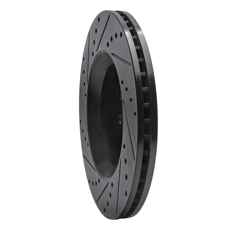 R1 Concepts R1 2002-2018 Dodge Sprinter 2500 Rear Right Drilled & Slotted Black Brake Rotor
