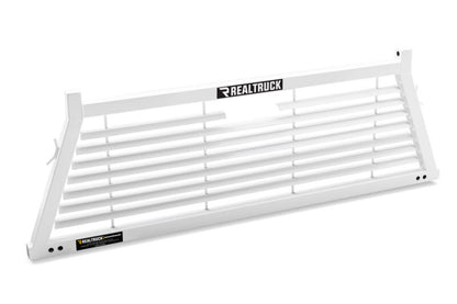 BackRack 17-20 Ford F-250/350/450 SD Louvered Rack Frame ONLY (Req. HW) - White