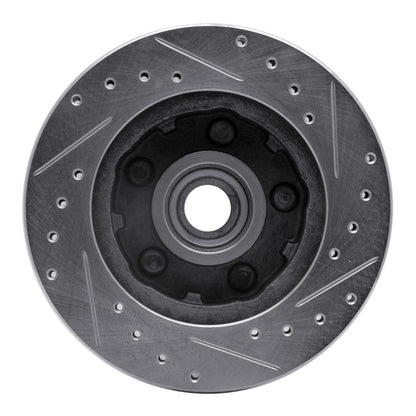 R1 Concepts R1 86-92 Ford Explorer Front Left Drilled & Slotted Silver Brake Rotor