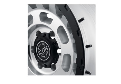 ICON Hammer Pro 17x8.5 / 6x5.5 / 25mm / 5.75in BS - Silver Machined