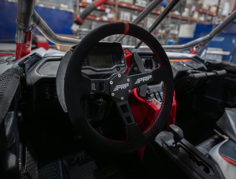 PRP Seats PRP Deep Dish Suede Steering Wheel - Red