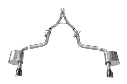 CORSA Performance Corsa 2015-2023 Charger SRT/Hellcat/Redeye 2.75in Valved Catback DRE w/ Single 4.5in Blk PVD Tips