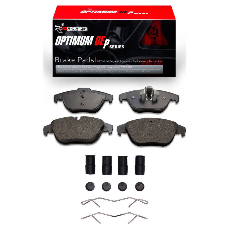 R1 Concepts R1 08-15 Mercedes-Benz C300 Sedan Rear Optimum OE Pads & Hardware Kit