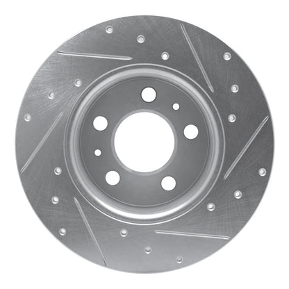 R1 Concepts R1 67-72 Volvo 164 Front Right Drilled & Slotted Silver Brake Rotor