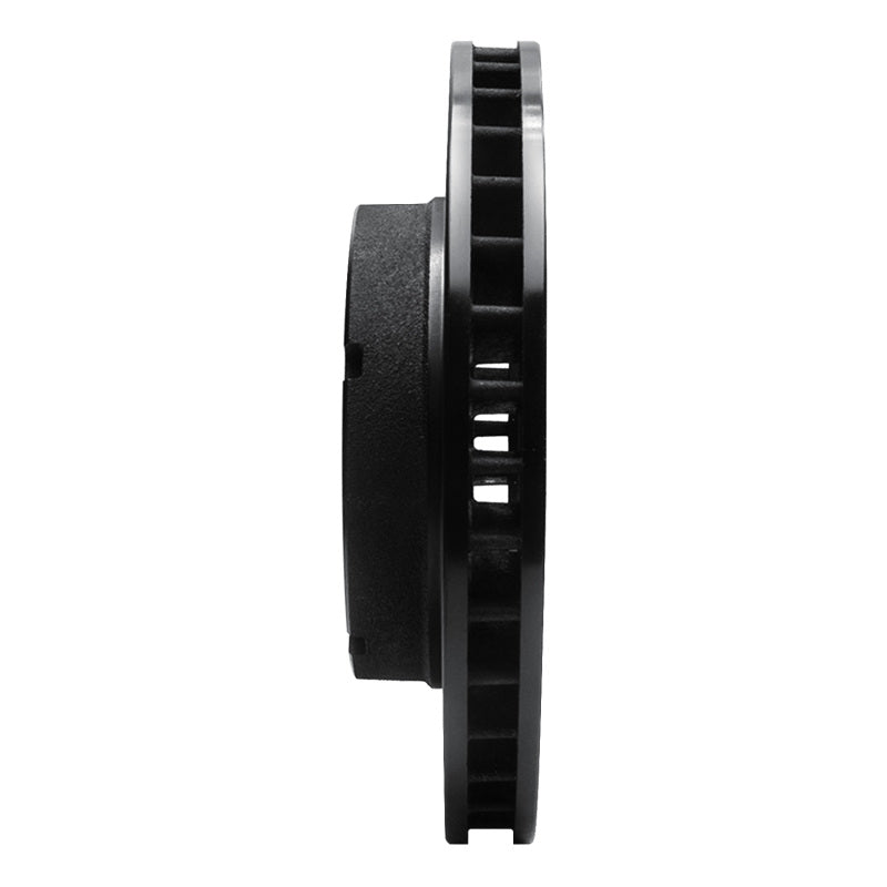 R1 Concepts R1 80-93 Dodge Ramcharger 4WD Front Left Drilled & Slotted Black Brake Rotor