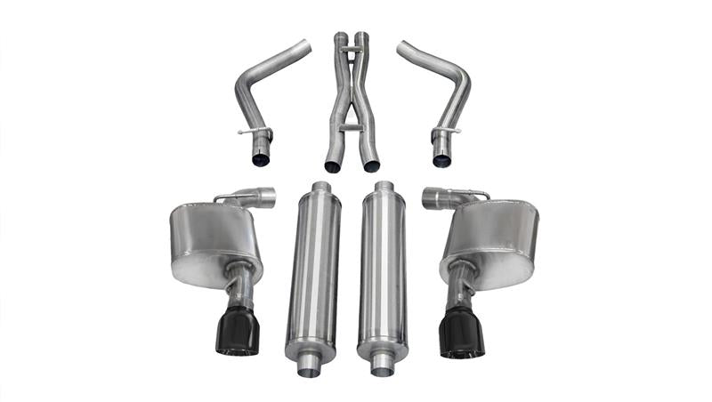 CORSA Performance Corsa 2012-2014 Dodge Charger SRT-8 6.4L V8 Black Xtreme Cat-Back Exhaust