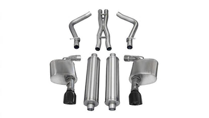 CORSA Performance Corsa 2012-2014 Dodge Charger SRT-8 6.4L V8 Black Xtreme Cat-Back Exhaust