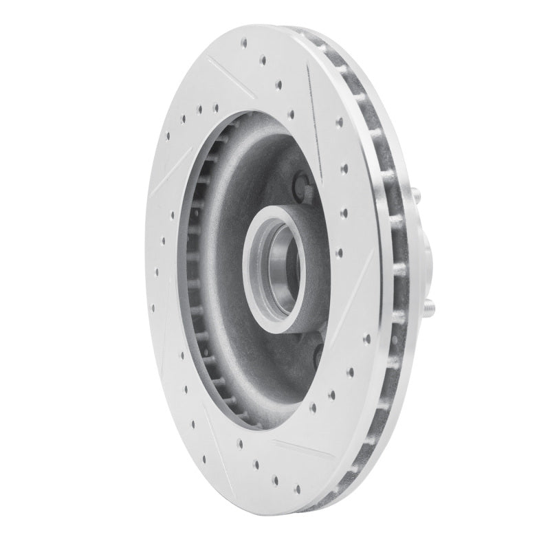 R1 Concepts R1 85-92 Chevrolet Camaro Front Left Drilled & Slotted Silver Brake Rotor