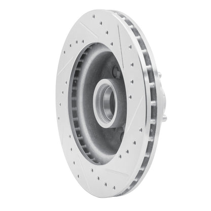 R1 Concepts R1 85-92 Chevrolet Camaro Front Left Drilled & Slotted Silver Brake Rotor