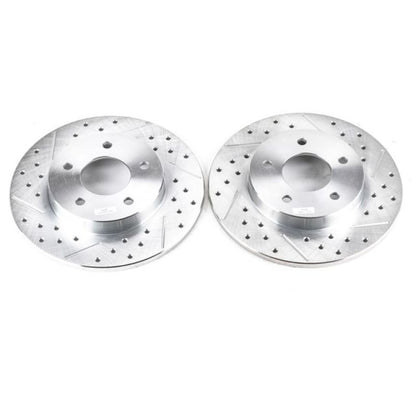 PowerStop Power Stop 00-05 Buick LeSabre Rear Evolution Drilled & Slotted Rotors - Pair