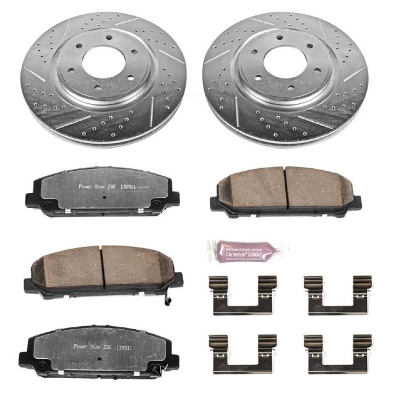 PowerStop Power Stop 08-10 Infiniti QX56 Front Z36 Truck & Tow Brake Kit