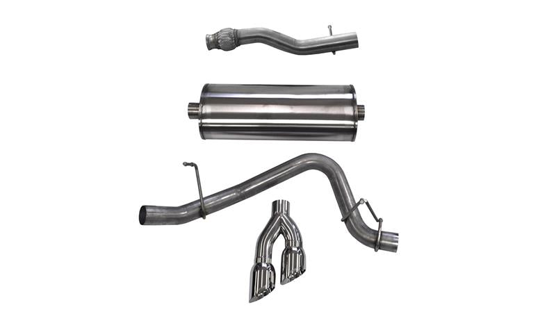 CORSA Performance Corsa 2015-2020 GMC Yukon XL 1500 5.3L V8 3in Cat-Back Single Side Exit Twin 4in Polished Tips