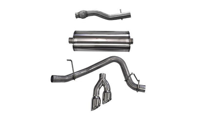 CORSA Performance Corsa 2015-2020 GMC Yukon XL 1500 5.3L V8 3in Cat-Back Single Side Exit Twin 4in Polished Tips