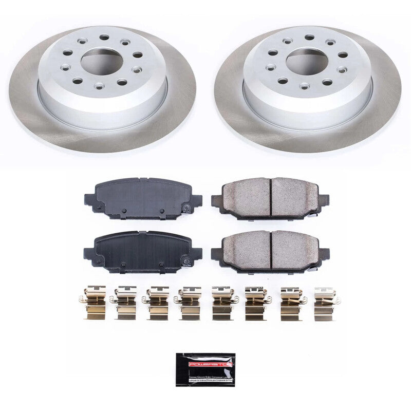 PowerStop Power Stop 18-22 Jeep Wrangler Rear Semi-Coated Rotor Kit