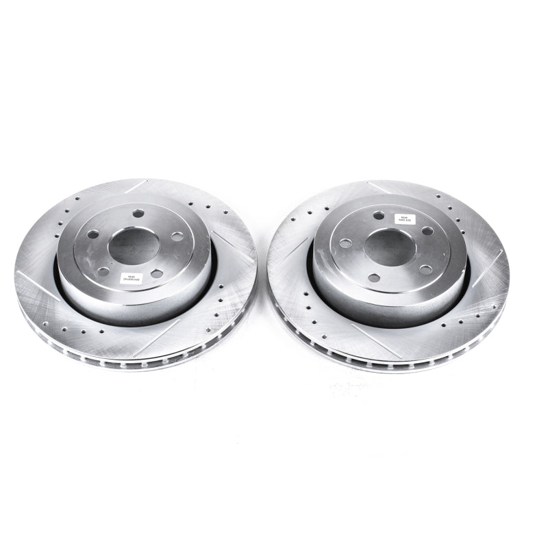 PowerStop Power Stop 06-10 Jeep Grand Cherokee Rear Evolution Drilled & Slotted Rotors - Pair