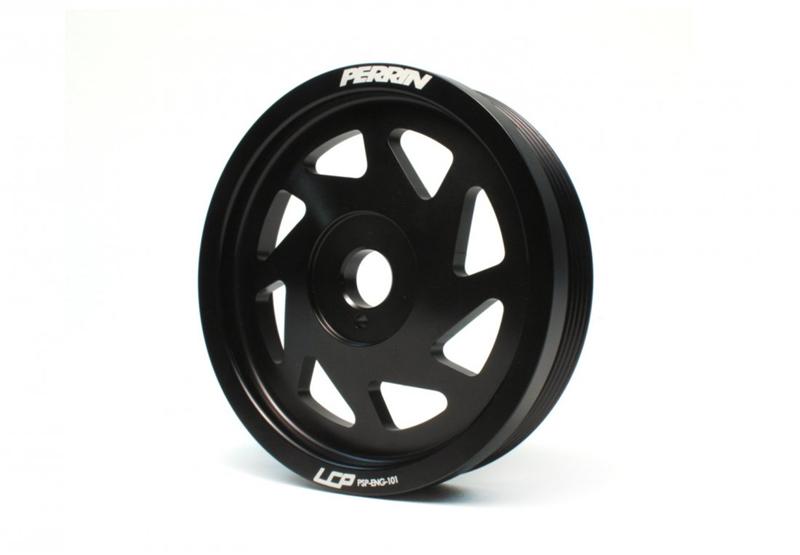 Perrin Performance PERRIN 15-18 Subaru WRX / 13-20 BRZ / 14-18 FXT / 13-16 Crosstrek Lightened Crank Pulley - Black