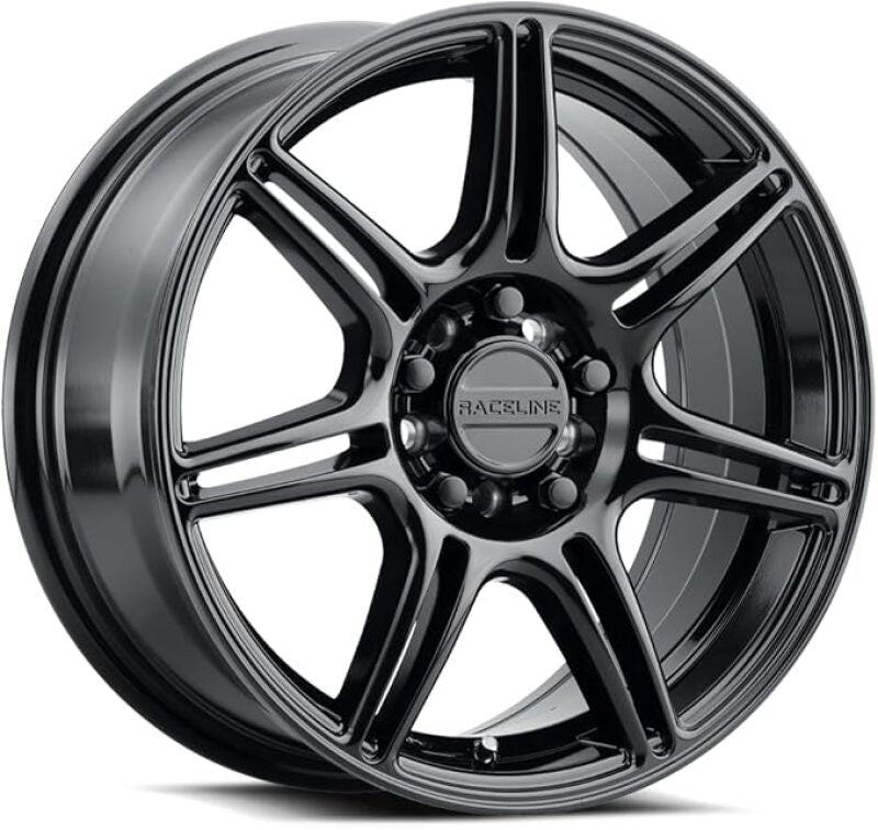 Raceline 148B Apex 18x8in / 5X110 / 5X114.3 BP / 40mm Offset / 72.62mm Bore - Gloss Black
