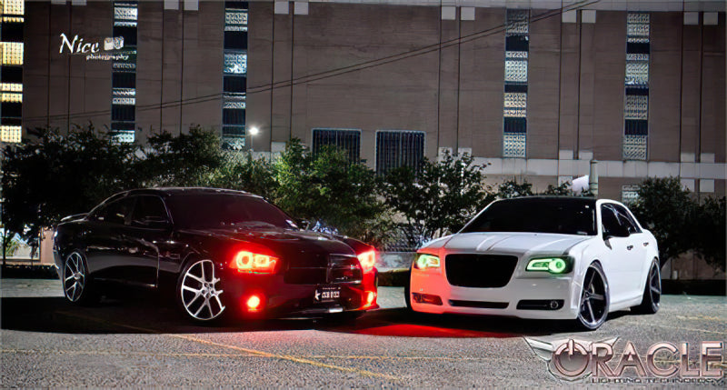 ORACLE Lighting Oracle 11-19 Chrysler 300C DRL Upgrade w/ Halo Kit - ColorSHIFT w/ Simple Controller