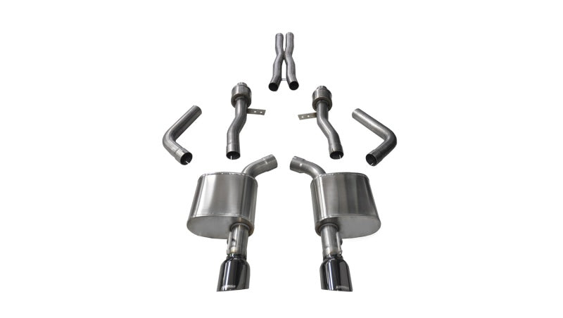 CORSA Performance Corsa 2015-2023 Dodge Charger SRT / Scat Pack / R/T 6.4L Black Sport Cat-Back Exhaust