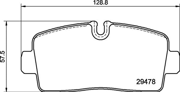 Mintex MDB4343 Brake Pad Set, disc brake