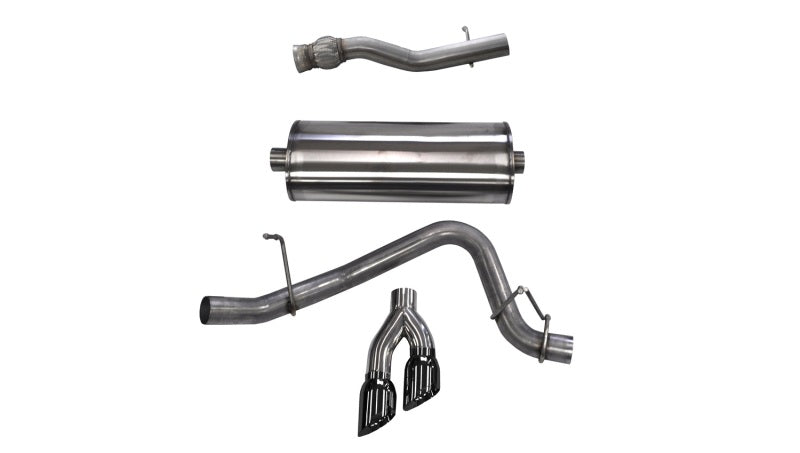 CORSA Performance Corsa 2015-2020 GMC Yukon Denali XL 6.2L V8 3in Cat-Back Single Side Exit Twin 4in Black Tips