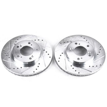 PowerStop Power Stop 97-98 Acura Integra Front Evolution Drilled & Slotted Rotors - Pair