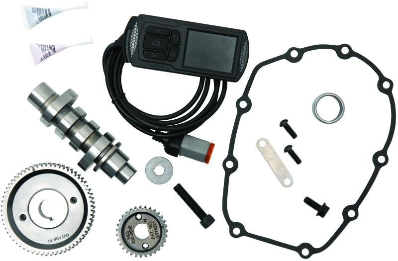 S&S Cycle 17-19 M8 Touring Models 475 Gear Drive Camshaft & Dynojet PV-3 Kit