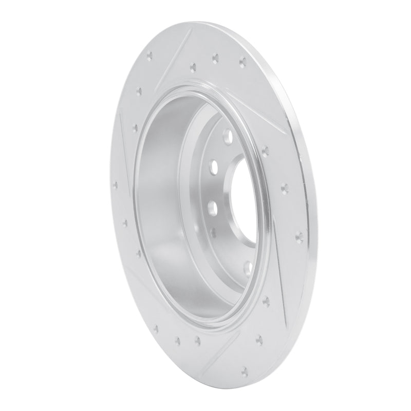 R1 Concepts R1 91-99 Acura Legend Rear Right Drilled & Slotted Silver Brake Rotor