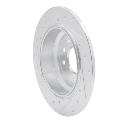 R1 Concepts R1 91-99 Acura Legend Rear Right Drilled & Slotted Silver Brake Rotor