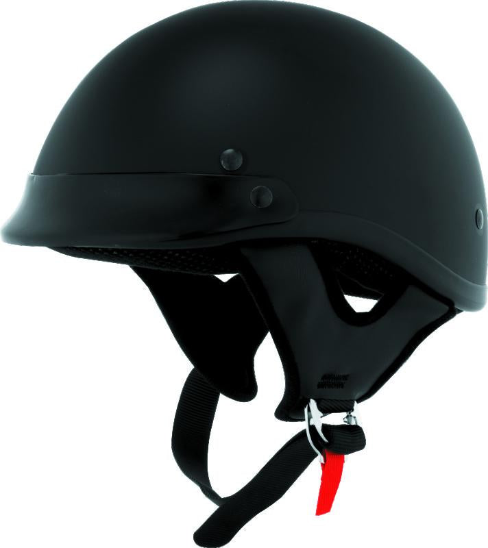 Bikers Choice Skid Lids Traditional Helmet Flat Black - 2XL