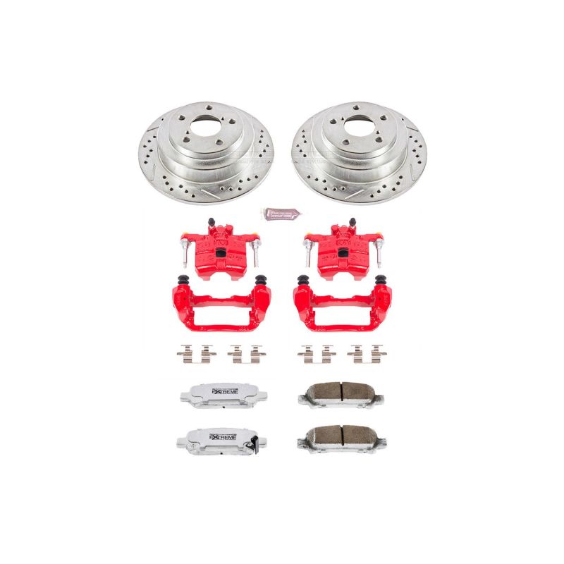 PowerStop Power Stop 98-03 Subaru Forester Rear Z26 Street Warrior Brake Kit w/Calipers