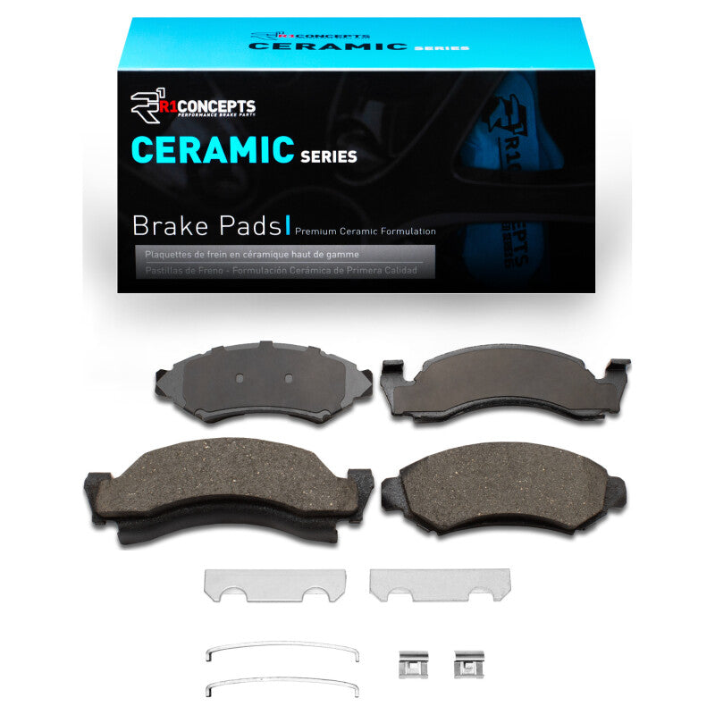 R1 Concepts R1 1973-1985 Ford E-100 Econoline Front R1 Ceramic Pads & Hardware Kit