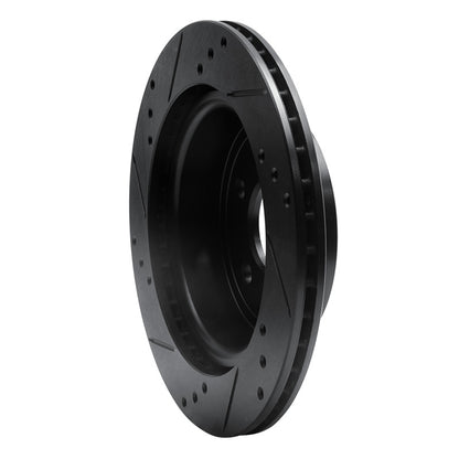 R1 Concepts R1 08-10 Chevrolet Cobalt Rear Right Drilled & Slotted Black Brake Rotor