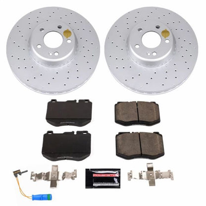 PowerStop Power Stop 2018 Mercedes-Benz C350e Front Z23 Evolution Sport Coated Brake Kit